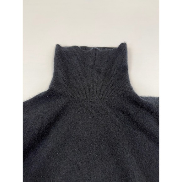 Lands End Black 100% Cashmere Turtleneck Sweater Size 2X (20W-22W) Super Soft - Picture 9 of 10